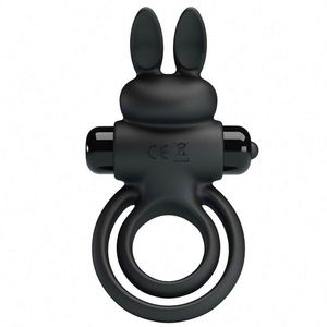 Anelli <span class=keywords><strong>per</strong></span> il <span class=keywords><strong>Pene</strong></span> con Orecchie da Coniglio, <span class=keywords><strong>Vibratore</strong></span> a 10 Velocità, Doppio Anello Massaggiatore <span class=keywords><strong>per</strong></span> Ritardare l'Eiaculazione, Giocattoli Sessuali <span class=keywords><strong>per</strong></span> Uomo - Product Image 2