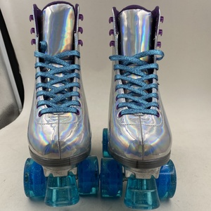 Patins à roulettes bon marché en argent avec châssis en aluminium pour femmes - Product Image 2