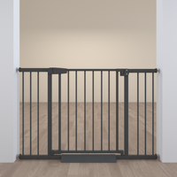 Réglable Rétractable En Métal Écologique Sûr Robuste Porte Pour Animaux De Compagnie Facile À Installer Fermeture À Bouton Pression Chiens Maison Escaliers