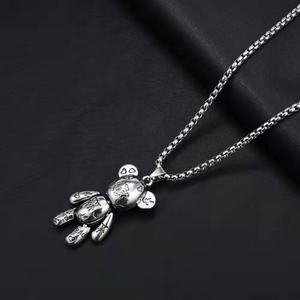 Collar de Acero Inoxidable con Diseño de Robot Cúbico, Estilo Hip Hop Europeo y Americano, para Hombres y Mujeres - Product Image 2