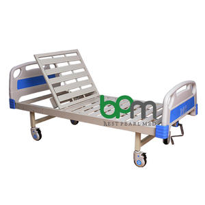 BPM-MB107 vente chaude de tête de <span class=keywords><strong>lit</strong></span> ABS équipement hospitalier désactiver le manuel utilisé 1 <span class=keywords><strong>lit</strong></span> d'hôpital à manivelle - Product Image 3