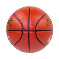 Ballon de basket personnalisé PSYCHE HF-7005 Marron avec votre logo Taille 7 Microfibre PU durable Ballon de jeu d'intérieur