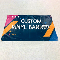 Bannière en maille PVC perméable au vent avec impression numérique UV personnalisée, résistante aux intempéries, pour publicité extérieure, logo d'entreprise, impression éco-solvant