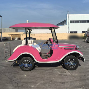 Voiture électrique classique rose rétro de haute qualité, idéale pour le tourisme et les visites de sites touristiques, à vendre - Product Image 3