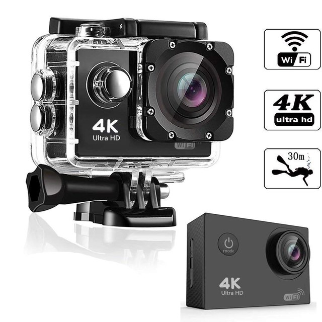 Action Camera 4K Ultra Hd Wifi Waterproof 30m Outdoor Sports Camcorder Mini Smart Hd DV