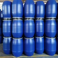 Fûts en plastique HDPE à ouverture large de 200 L avec anneau de verrouillage métallique, recyclables