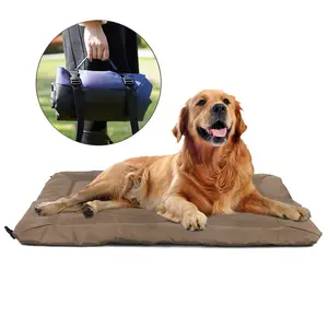 Couverture personnalisée portable enroulable pour chiens Tapis de lit extérieur antidérapant pour animaux de compagnie