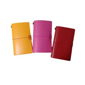 INS Travel Journal A6 <b>Leather</b> & PVC Cover Vintage Retro Handmade Embossed <b>Diary</b> Organizer Storage Refillable Notebook - Product Image 2