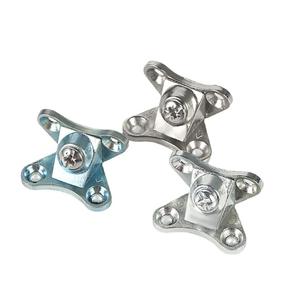 Çinko alaşım gardırop Zamac köşebent bağlayıcı mobilya ahşap köşe dirsek kabine kelebek bağlantı braketi - Product Image 2