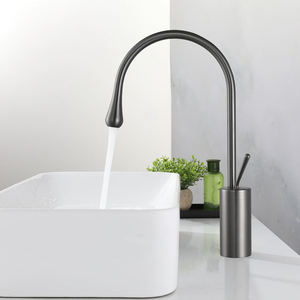Modern 59-1 Brass Basin Faucet, Bathroom Balcony High-end Sink Faucet, Hot and Cold Water Surface Basin Mixer - Product Image 2