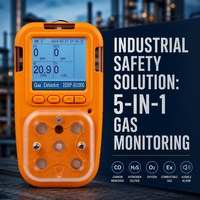 Détecteur d'acétylène portable HIREP Ozone avec écran LCD, moniteur de fuite de gaz industriel portable et détecteur d'alarme