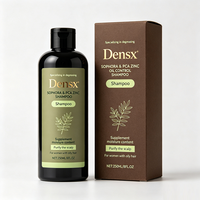 Shampoing 2-en-1 Nourrissant et Séborégulateur pour Femmes, à l'Extrait de Sophora et PCA Zinc, Purifie le Cuir Chevelu, Étiquette/Boîte Personnalisable, Cheveux Gras, Marque Privée OEM