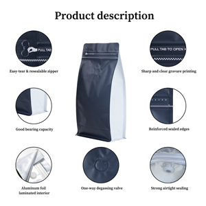 Bolsas de Café Impresas Personalizadas de Alta Calidad, Fáciles de Abrir, Selladas en 8 Lados, con Fondo Plano y Cierre Reutilizable - Product Image 5