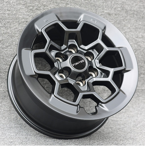 ล้ออัลลอยด์ Fonyee 17 <span class=keywords><strong>18</strong></span> นิ้ว สีดำด้าน สำหรับรถออฟโรด PCD 6x139.7 สำหรับ Toyota Hilux <span class=keywords><strong>Fortuner</strong></span> 4x4 รถ<span class=keywords><strong>ก</strong></span>ระบะ SUV - Product Image 4