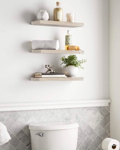 Étagères en bois flottantes fixées au mur <span class=keywords><strong>pour</strong></span> salle de bain chambre salon cuisine <span class=keywords><strong>petite</strong></span> suspension - Product Image 5