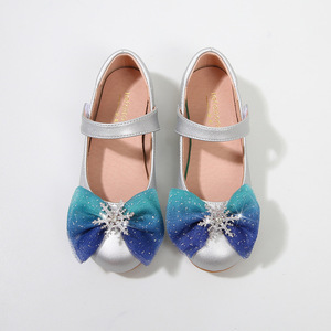 2026 New Girls' Bow Princess Shoes Spring & Autumn Flat Soft Sole Shoes Fairytale Princess Style - Product Image 1