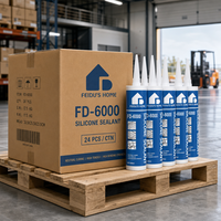 Scellant silicone neutre FEIDU FD-6000, colle à haute résistance pour fenêtres, portes, joints de construction, résistant aux UV, 300 ml
