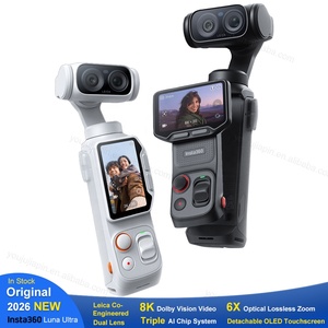 Venta al por Mayor de la Cámara Original <span class=keywords><strong>Insta</strong></span> <span class=keywords><strong>360</strong></span> Luna Ultra con Lente Dual Leica, Sensor de 1 Pulgada, Pantalla Desmontable, Gimbal de Bolsillo, Ofertas a <span class=keywords><strong>Precio</strong></span> de Mayoreo - Product Image 1