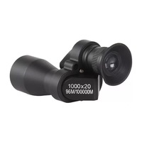 Monoculaire de poche HD 8x20 haute puissance avec vision nocturne faible luminosité, champ de vision de 5,7 degrés et lentille multicouche