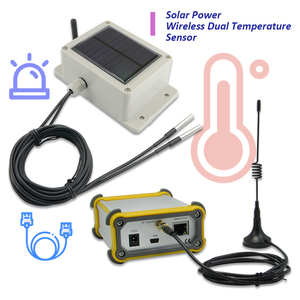 <b>Wireless</b> Solar Power Multipoint dual Temperature Gateway industrial temperature controller pt100 temperature sensor - Product Image 1