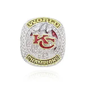 Nfl 2023 Nieuwe Kansas Chefs Kampioen Ring Mode Sieraden Ring Voor Mannen