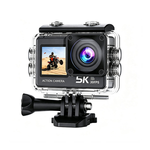 Videocamera d'Azione 5K Impermeabile con Schermo Touch, Registrazione Fronte-Retro, Stabilizzazione dell'Immagine, 30fps, Stile <span class=keywords><strong>Go</strong></span> <span class=keywords><strong>Pro</strong></span> per Vlogging - Product Image 6