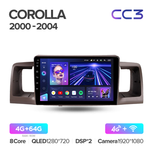 Reproductor de DVD para Auto <span class=keywords><strong>TEYES</strong></span> CC3 para Toyota <span class=keywords><strong>Corolla</strong></span> 2000-2004, Accesorios para Vehículos, Pantalla Táctil de 9 Pulgadas, Radio para Auto, Reproductor de DVD, Android Auto - Product Image 3