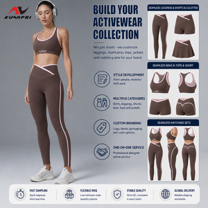 Nouveaux Leggings de Yoga et de Sport 2026 XF à Logo Personnalisé, Taille Haute, Séchage Rapide, Effet Push-Up, pour Femmes - Product Image 2