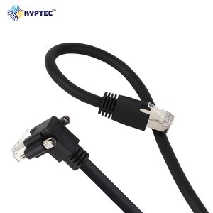 GigE Machine Vision Camera <b>Cable</b> CAT6 RJ45 Screw <b>Lock</b> Right Angle Down Connector Stable Data Network <b>Cable</b> - Product Image 4