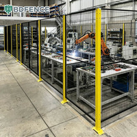 Pagar Pengaman Robot Baja Karbon Rendah dengan Pemasangan Lantai yang Stabil untuk Sel Perakitan Otomatis dan Perlindungan Peralatan yang Andal