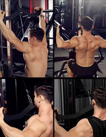 Accessoires de fitness 1 pièce en acier robuste pour machine de musculation, avec néoprène confortable, pour rameur, barre en V, barre en T et curl biceps