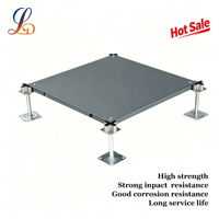 Panneaux de plancher surélevé en acier pour gestion des câbles, ignifuges, design moderne, conception CAO, 500x500x28mm pour bureaux et salles informatiques