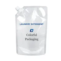 Emballage coloré 1kg prix usine pochette à bec savon liquide poudre à laver détergent sacs d'emballage