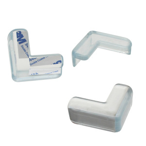 แผ่นกันกระแทกมุมโต๊ะรูปตัว L แบบใส สำหรับป้องกันเด็ก - Product Image 1