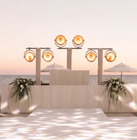 Redsun Retro Light 40W, anneau doré et RGB pour la décoration de scène, événement DJ, nouvelle lumière rétro, projecteurs