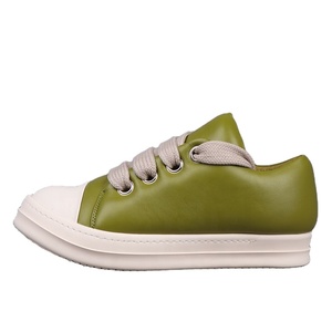Baskets montantes de luxe en cuir véritable pour hommes, légères et respirantes, avec grandes lacets, pour printemps, automne et hiver DW - Product Image 5