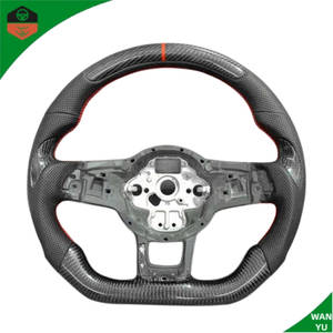 Volant de voiture en fibre de carbone Volkswagen VW <span class=keywords><strong>Golf</strong></span> 7 R Golf7 Mk7 <span class=keywords><strong>gti</strong></span> <span class=keywords><strong>7r</strong></span> - Product Image 3