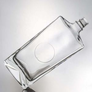 Botella de Vidrio Cuadrada Transparente de Fondo Alto de 700ml, con Calcomanías y Estampado en Caliente, para Whisky, Tequila, Brandy, Vodka, Licores, <span class=keywords><strong>Guala</strong></span> - Product Image 4