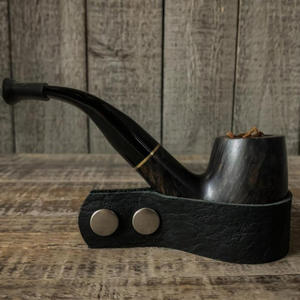 Porte-pipe en cuir véritable de qualité supérieure Porte-cigare vintage Porte-cigarette de luxe minimaliste pour la détente en camping - Product Image 2