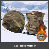 Gorro de Invierno 2025, Gorro de Ciclismo con Forro Polar Elástico y Cuello Protector, Diseño de Camuflaje
