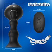 Stimulateur de massage de la prostate télécommandé Jouets sexuels anaux Bouchon de cul vibrant Inflation automatique Vibrateur anal pour hommes femmes