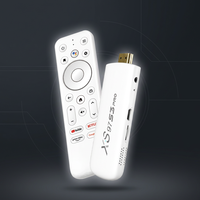 XS97 S3 PRO Android 14 TV Stick RK3518 Quad Core Dual Band WiFi6 4K Media Player BT Tv Dongle Remote Suara OEM Kustom Harga Terbaik