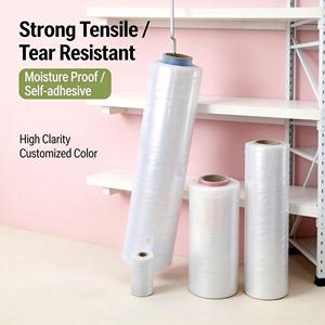 Pellicola <span class=keywords><strong>Estensibile</strong></span> <span class=keywords><strong>per</strong></span> Imballaggio Manuale con Design Facile da Impugnare, Rotolo da 18 Pollici, Pellicola <span class=keywords><strong>Estensibile</strong></span> in Bulk - Product Image 5