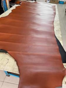 ब्राउन गाय तेल tanned गाय चमड़े इटली गुणवत्ता अच्छा रंग और पागल हार्स शैली गाय त्वचा - Product Image 5