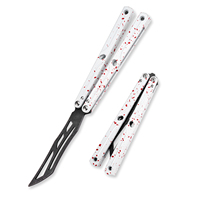 Couteau d'entraînement pliant TGZUO en alliage d'aluminium dégradé, portable pour l'extérieur, idéal pour les débutants, couteau de poche pratique