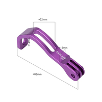 Support de caméra et de phare avant pliable LAPLACE LS601 pour vélo, en alliage, support de lampe torche pour vélo pliable