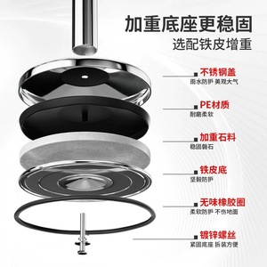 Barrera Retráctil de Acero Inoxidable con Cinta Roja para Control y Orientación de Multitudes - Product Image 5