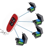 Télécommande sans fil universelle RF Huyo 4 boutons 315/433,92 MHz avec batterie remplaçable en ABS pour portail de garage