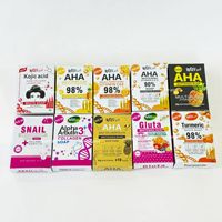 Boxed English Kurkuma Handgemaakte Zeep voor Diepgaande Reiniging - AHA Zeep 80g