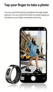 Anneau intelligent en acier inoxydable R08 avec suivi du sommeil et suivi de la santé, étanche 5 ATM, autonomie de la batterie de 5 à 10 jours - Product Image 4